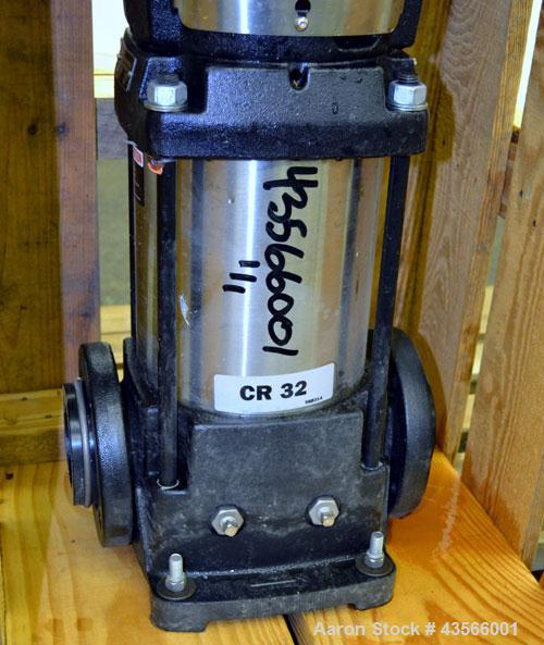 Used Grundfos Vertical Multistage Centrifugal Pump, Type CR32-3-2 U-G-A-E-KUHE, Model A96425941P20407US343