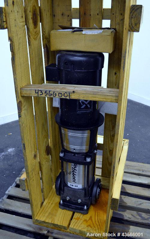Used Grundfos Vertical Multistage Centrifugal Pump, Type CR32-3-2 U-G-A-E-KUHE, Model A96425941P20407US343