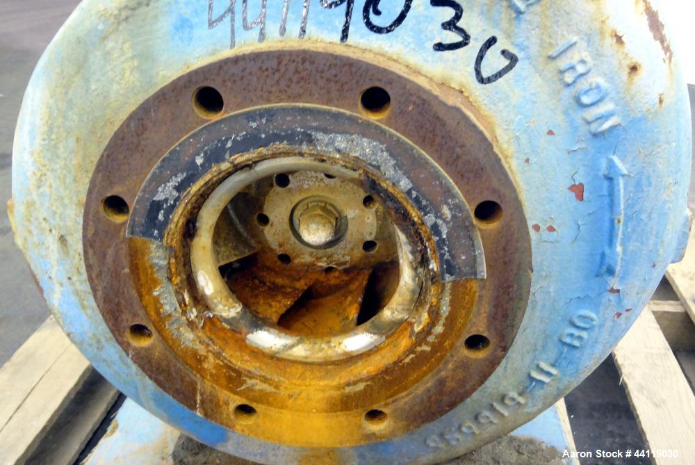 Used Ingersoll Rand Centrifugal Pump, Size 6X4X13, Model D 1011, Carbon Steel. 6” Inlet, 4” outlet, approximate 12-1/2” diameter impeller. Driven by a 40 hp, 3/60/230/460 volt, 1770 rpm motor. Base m...
