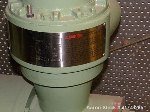 Unsed- Nikkiso Non-Seal Canned Motor Pump, Model HT25D-D3. Capacity 660 gallons per minute at 225’ head. Driven by a 60.34hp, 3/60/460 volt, 3600 rpm motor. Built 2007.