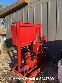 Unused - Mechantek Corp Fire Pump; Model SRE110-R1; capacity - 3x3x7F; 1/3 HP; Mfg. 2019