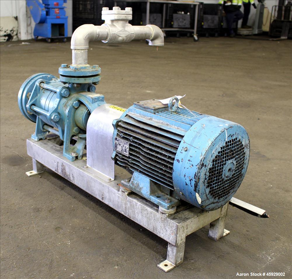 Used- Sihi/Sterling Centrifugal Pump, Model CEHY-5101-AA1180A0, Carbon Steel. Approximate 84 gallons per minute at 60 feet t...