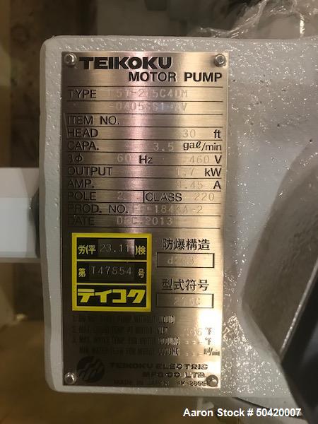 Unused- Teikoku Pump, Model F61-215C4DM-0405SS1-AV