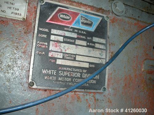 Used Worthington Water Pump driven by a White Superior natural gas engine, model 6-G825, 427 hp, 885 rpm.