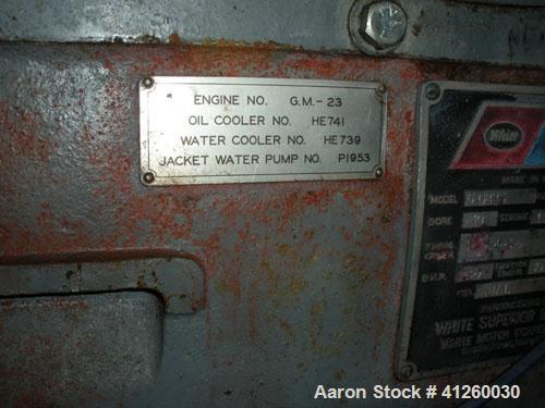 Used Worthington Water Pump driven by a White Superior natural gas engine, model 6-G825, 427 hp, 885 rpm.