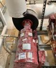 Used Lot Of Two Bell & Gossett Pumps Model e-1510 SSF 7.375 3BD. Vertical turbine pumps P-1 and 2. (2) Pumps with motor drives. 7.5 HP 230/460 Motors. Includes interconnecting piping.