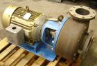 Used Discflo Centrifugal Pump, Model 806-14-2D. Rated for 400 gpm at 20 ft of head or 700 gpm at 15 ft of head. Close coupled with long adapter channel base configuration. Clockwise rotation. 15 hp B...