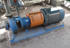 Used Goulds Centrifugal Pump, Model 3196, Size 2X3-10, Carbon Steel. Rated approximately 250 gallons per minute at 306.5' head at 3560 rpm, 250 psi. 3” Inlet, 2” outlet, 8.6250” diameter impeller, me...