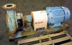 Used Ingersoll Rand Centrifugal Pump, Size 6X4X13, Model D 1011, Carbon Steel. 6” Inlet, 4” outlet, approximate 12-1/2” diameter impeller. Driven by a 40 hp, 3/60/230/460 volt, 1770 rpm motor. Base m...