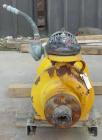 Used Kontro Sealless Centrifugal Pump, Model HS1DL, carbon steel. Rated 85 gallons per minute at 117' head at 275 psi at 3600 rpm. Impeller diameter 6''. 2'' inlet, 1 1/2'' outlet. Driven by a 7.5 hp...