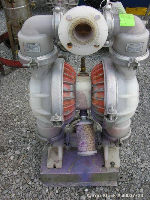 Used Wilden Diaphragm Pump, poly construction, 2".