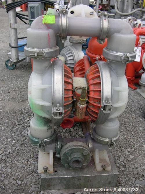 Used Wilden Diaphragm Pump, poly construction, 2".