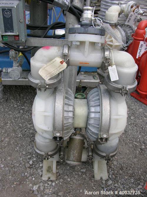 Used- Wilden Diaphragm Pump, poly construction, 2".
