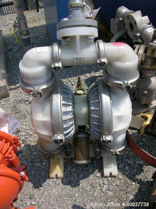 Used Wilden Diaphragm Pump, poly construction, 2".