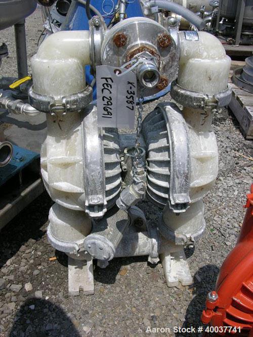 Used Wilden Diaphragm Pump, poly construction, 2".