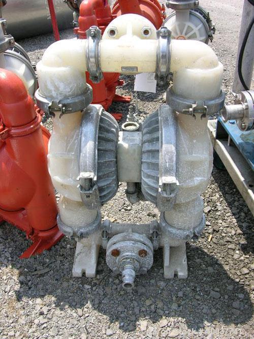 Used Wilden Diaphragm Pump, poly construction, 2".