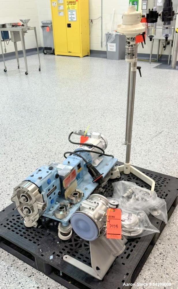 Used Mixer/Diaphragm Pump/Pump Parts - Lot Consisting of: (1) EMI Rotostat air operated mixer, model XP-01, serial# R12391-1A withstand, (1) Graco stainless steel air operated diaphragm pump, (1)Wauk...