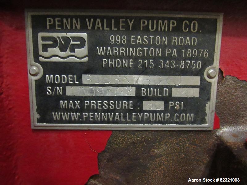 Penn Valley Pump Company Double Disc Sludge and Slurry Pump, Model 6DDSX76 CNU