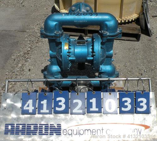 Used Warren Rupp Sandpiper Air Powered Double Diaphragm Pump, Model EB3-SA, Type TB-1-A, Aluminum.Rated 0-204 gallons per minute, 7/16" maximum solids handling, 120 psi, 3" inlet/outlet.