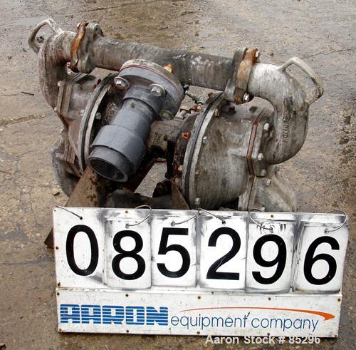 USED: Warren Rupp Sandpiper air powered double diaphragm pump,aluminum. Rated approx 260 gallons per minute, 3" max solids handling,125 psi, 3" inlet/outlet.