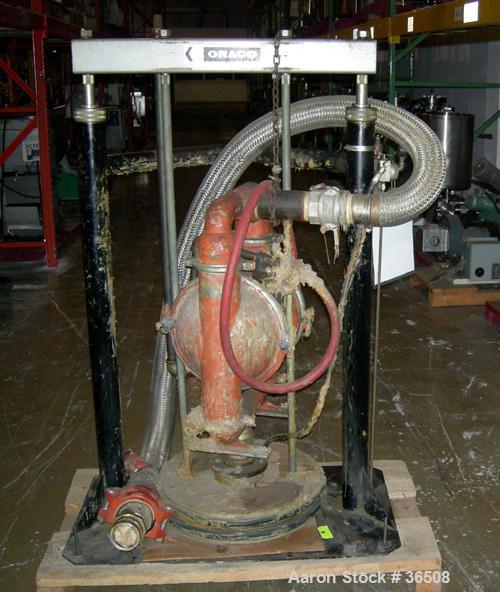 Used Wilden M15 Pneumatic Double Diaphragm Pump. Unit operates by applying compressed air directly to liquid column separated by elastomer diaphragms. The volume is controlled by inlet air. A bypass ...