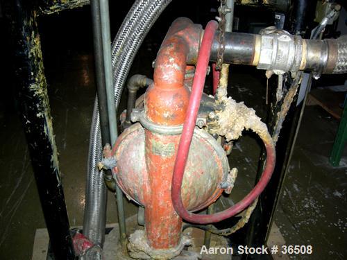 Used Wilden M15 Pneumatic Double Diaphragm Pump. Unit operates by applying compressed air directly to liquid column separated by elastomer diaphragms. The volume is controlled by inlet air. A bypass ...