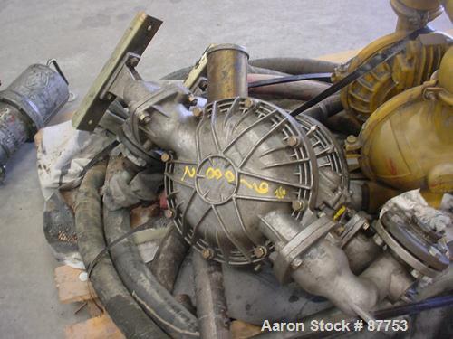 Used Yamada Air Powered Double Diaphragm Pump, Model NDP-50BAT, Aluminum. 2" Inlet/Outlet.