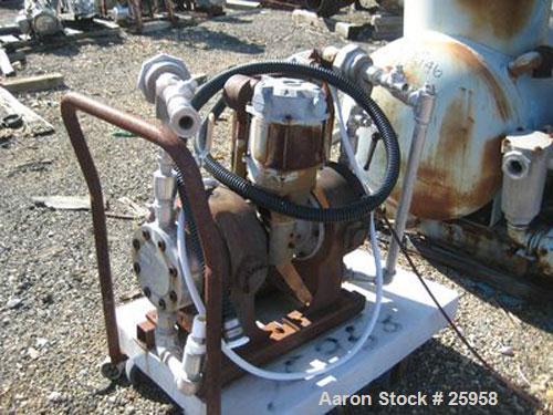 Used- Yarway Cyclopharm Dual Diaphragm Pump, Model 0725111481. 2.25 gpm @ 150 psi. Capacity 67 liters per hour each side. Ca...