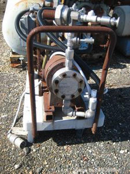 Used Yarway Cyclopharm Dual Diaphragm Pump, Model 0725111481. 2.25 gpm @ 150 psi. Capacity 67 liters per hour each side. Can be coupled or used as single side delivery. Pressure is 170 kg per centime...