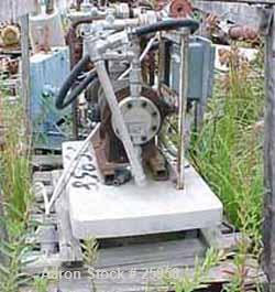 Used Yarway Cyclopharm Dual Diaphragm Pump, Model 0725111481. 2.25 gpm @ 150 psi. Capacity 67 liters per hour each side. Can be coupled or used as single side delivery. Pressure is 170 kg per centime...