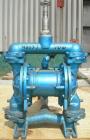 Used- Sandpiper Diaphragm Pump, Model EB 1 1/2-SM, Type TGN-1-S, 316 Stainless Steel. 65 gallons per minute max capacity, ma...