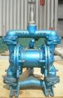 Used Sandpiper Diaphragm Pump, Model EB 1 1/2-SM, Type TGN-1-S, 316 Stainless Steel. 65 gallons per minute max capacity, max solids size 1/4