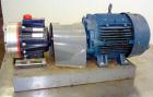 Used Hydra-Cell Diaphragm Pump, Model D10SLSJHEEMG, 316L  Stainless Steel. Maximum flow 6 gallons per minute. 1