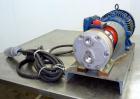 Used- Hydra-Cell Diaphragm Pump, Model D10SLSJHEEMG, 316L  Stainless Steel. Maximum flow 6 gallons per minute. 1