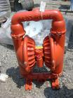Unused- Wilden Air Operated Double Diaphragm Pump, Model M8, carbon steel construction. Rated approximately 156 gallons per minute, 125 psi, 2