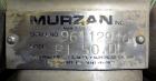 Used Murzan Sanitary Diaphragm Pump, Model PI 50 DL, 304 Stainless Steel. Approximate 100 gallons per minute at 40 psig requires 75 psi and 82 scfm. 6” Maximum partial size. 2” Tri-clamp inlet/outlet...