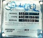 USED: Sandpiper air powered double diaphragm pump, model SB1-A, type SGN-4-SS, 316 stainless steel. Rated 42 gallons per minute, 1/4