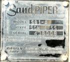 USED: Sandpiper air powered double diaphragm pump, model SB1-A, type SGN-4-SS, 316 stainless steel. Rated 42 gallons per minute, 1/4