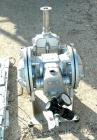 USED: Sandpiper air powered double diaphragm pump, model SB1-A, type SGN-4-SS, 316 stainless steel. Rated 42 gallons per minute, 1/4