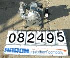 USED: Sandpiper air powered double diaphragm pump, model SB1-A, type SGN-4-SS, 316 stainless steel. Rated 42 gallons per minute, 1/4