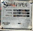 USED: Sandpiper air powered double diaphragm pump, model SB1-A, type SGN-4-SS, 316 stainless steel. Rated 42 gallons per minute, 1/4