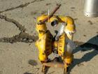 Used Versamatic air powered double diaphragm pump, model VS.0.FXLNEXL, aluminum. Rated 138 gallons per minute, 1/4