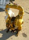 Used Versamatic air powered double diaphragm pump, model VS.0.FXLNEXL, aluminum. Rated 138 gallons per minute, 1/4