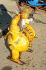 Used Versamatic air powered double diaphragm pump, model VS.0.FXLNEXL, aluminum. Rated 138 gallons per minute, 1/4