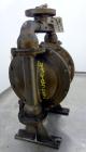 Used Wilden Air Operated Double Diaphragm Pump, Model M4, 316 Stainless Steel. Rated approximate 70 gallons per minute, 3/16” maximum solids handling. 1-1/2” Inlet/outlet.