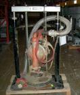 Used Wilden M15 Pneumatic Double Diaphragm Pump. Unit operates by applying compressed air directly to liquid column separated by elastomer diaphragms. The volume is controlled by inlet air. A bypass ...