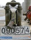 USED: Wilden air operated double diaphragm pump, model M15, 316 stainless steel. Rated 160 gallons per minute at 110 psi. 3/8