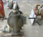 USED: Wilden air operated double diaphragm pump, model M15, 316 stainless steel. Rated 160 gallons per minute at 110 psi. 3/8