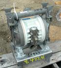 USED: Wilden air operated double diaphragm pump, model T2/SPPN/TF/TF/STF/070, 316 stainless steel. Rated 35 gallons per minute, 1/8