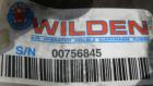 USED: Wilden air operated double diaphragm pump, model M2CHAMP, plastic. Rated 27 gallons per minute, 125 psi. 1-1/2